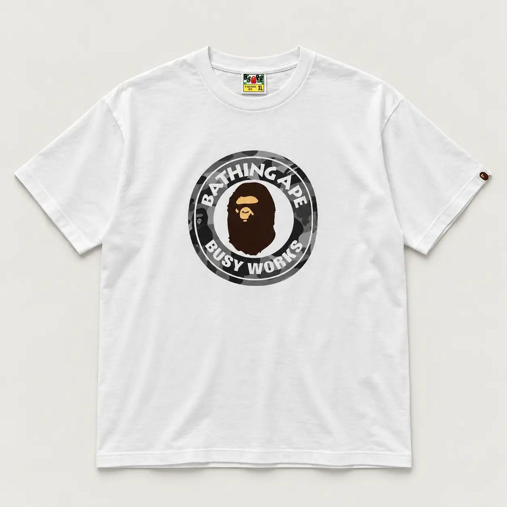 Bape Busy Works Tee White
