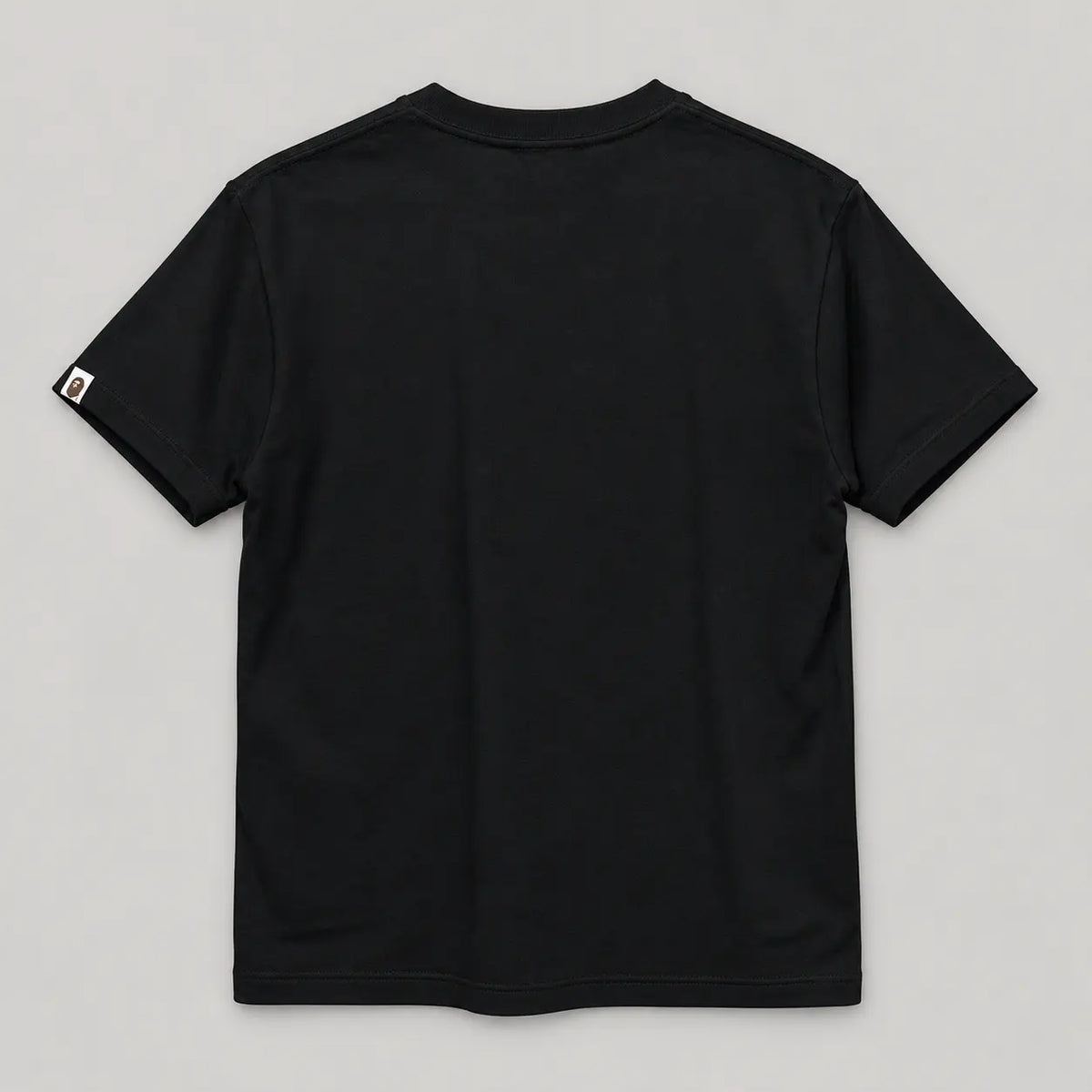 Bape College Camo Head Tee Black back studio view
