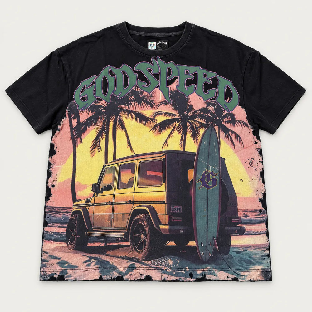 Godspeed Miami G Wagon Tee Washed Black