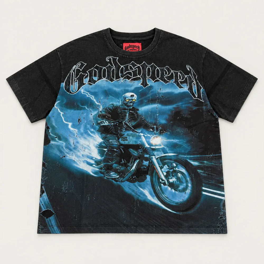 Godspeed Motorcycle Tee Black